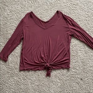 Maroon lightweight long sleeve